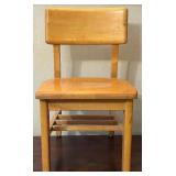 Vintage Childs Wooden Side Chair with wear Vintage Childs Wooden Side Chair with wear