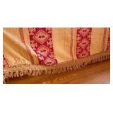 Lot of 2 Vintage Handcrafted Bedspreads and Table Runner Lot of 2 Vintage Handcrafted Bedspreads and Table Runner