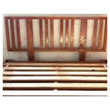 Wooden Slat Queen Bed Frame with Headboard Wooden Slat Queen Bed Frame with Headboard