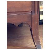 Vintage Tall Wooden Chest of Drawers with Inlay Detail Vintage Tall Wooden Chest of Drawers with Inlay Detail