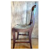Vintage Wood Side Chair and Ornate Wall Mirror. SEE ALL PHOTOS Vintage Wood Side Chair and Ornate Wall Mirror. SEE ALL PHOTOS