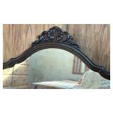 Vintage Wood Side Chair and Ornate Wall Mirror. SEE ALL PHOTOS Vintage Wood Side Chair and Ornate Wall Mirror. SEE ALL PHOTOS