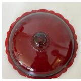 Ruby Red & Clear Glassware Lot - Lenox, Vintage Bowls, Plates, Pitcher Ruby Red & Clear Glassware Lot - Lenox, Vintage Bowls, Plates, Pitcher