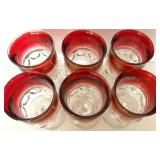 Ruby Red & Clear Glassware Lot - Lenox, Vintage Bowls, Plates, Pitcher Ruby Red & Clear Glassware Lot - Lenox, Vintage Bowls, Plates, Pitcher