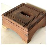Wood Kitchen/Bathroom/Office Organizers and Step Stool Lot Wood Kitchen/Bathroom/Office Organizers and Step Stool Lot
