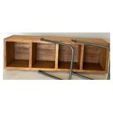 Wood Kitchen/Bathroom/Office Organizers and Step Stool Lot Wood Kitchen/Bathroom/Office Organizers and Step Stool Lot