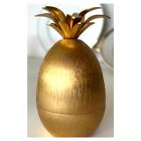 Naiper Pineapple Table Lighter & Gold Decor Mixed Lot Naiper Pineapple Table Lighter & Gold Decor Mixed Lot