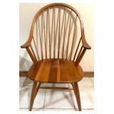 Pair of Windsor Style Wooden Arm and Side Chairs Pair of Windsor Style Wooden Arm and Side Chairs