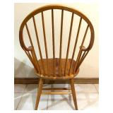 Pair of Windsor Style Wooden Arm and Side Chairs Pair of Windsor Style Wooden Arm and Side Chairs