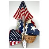 Patriotic Collectible Lot: Valley Forge US Flags & 1776-1976 Rogers Spoon Patriotic Collectible Lot: Valley Forge US Flags & 1776-1976 Rogers Spoon
