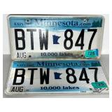 Vintage License Plate Collection - Minnesota, Texas, Florida Assortment Vintage License Plate Collection - Minnesota, Texas, Florida Assortment