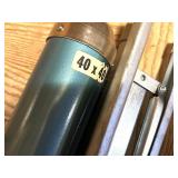 Vintage Projection Screens, Slide Projector, and A/V Equipment Lot Vintage Projection Screens, Slide Projector, and A/V Equipment Lot