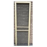 Lot of Vintage Wood Window Screens with Decorative Diamond Grilles Lot of Vintage Wood Window Screens with Decorative Diamond Grilles