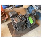 Briggs & Stratton Gas-Powered Pump on Wooden Base