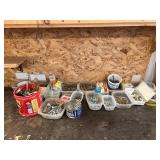 Hardware Lot Featuring Screws, Bolts, Nails