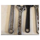 Adjustable Wrenches in Various Sizes and Brands