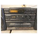 Panasonic RXDT707 Twin Deck Boombox with Dual Cassette Player and Radio