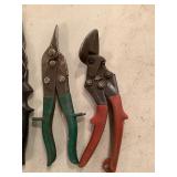 3 Assorted Metal Tin Snips