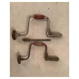 Two Hand Vintage Crank Drills