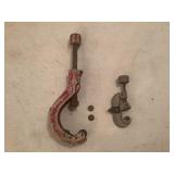 Two Metal Pipe Cutters With Cutters