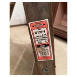 Werner Model W130-4 2-Foot Wooden Ladder, 200 lb Capacity