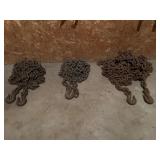 Three Heavy Duty Steel Chains