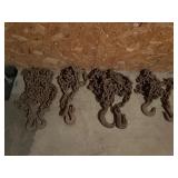 4 Heavy Duty Steel Chains With Hooks