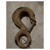 Large Metal Lifting Hook with Safety Latch