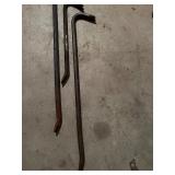 Three Steel Crowbars with Varied Lengths