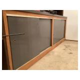 Wood Cabinet With Sliding Doors