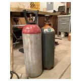 Two Gas Cylinders with Valves