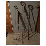 Vintage Cast Iron and Metal Farm or Fireplace Tools