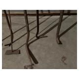 Vintage Cast Iron and Metal Farm or Fireplace Tools