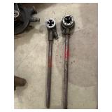 Ridge Pipe Threader Set with Dies and Tools, Cast Iron and Steel