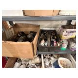 PVC and Plumbing Components with Miscellaneous Supplies-CONTENTS ONLY