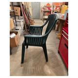 Green Plastic Outdoor Patio Chair