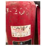 Older Fire Extinguisher with Hose and Nozzle