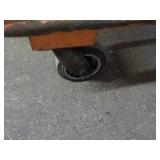 Orange Cart on Wheels 60 x 31 x 30"...