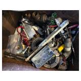 Misc. Box of Goodies in Vintage Wood Crate