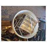 Misc. Box of Goodies in Vintage Wood Crate