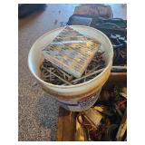 Misc. Box of Goodies in Vintage Wood Crate