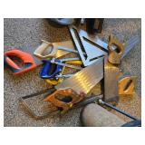Misc. Lot of Hand Saws and Square