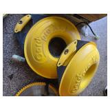 (3) CordPro Storage Cases (2) Have Extension Cords one with Light, (1) with Air Hose