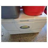 Misc. Lot of Various Size Coolers and Water Jug