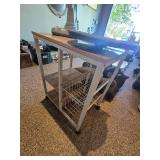 Rolling Table, Fan and Wall Clock