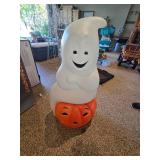 Outdoor Light up Halloween Ghost with Pumpkin