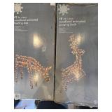 (2) Outdoor Christmas Lighted Reindeer