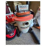 (2) Shop Vacs Ridgid and Craftsman with Hose and Attachments