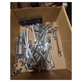 Box of Misc. Wrenches and Sockets