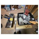 Bin of Drywall Tools Various Sizes